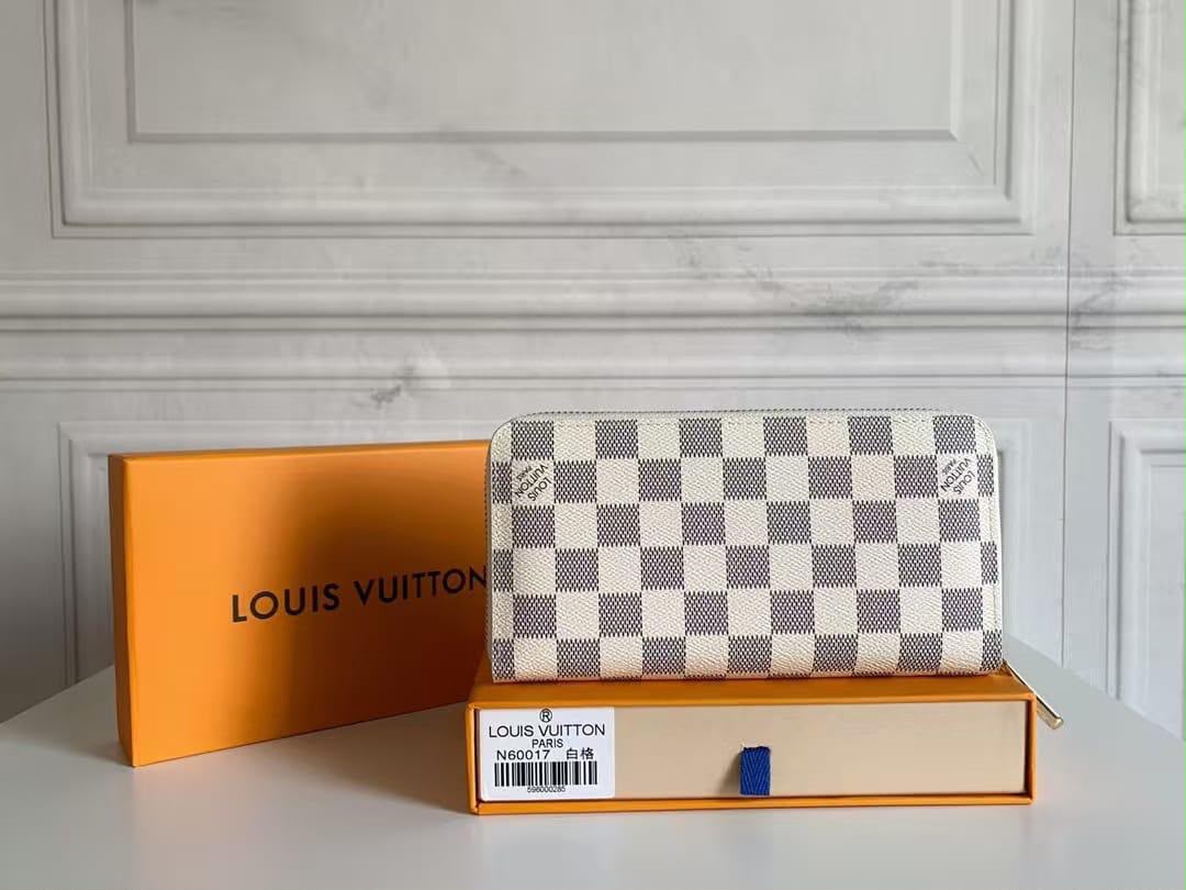 Louis Vuitton Damier Azur Zippy Wallet With Box | Pre-Owned