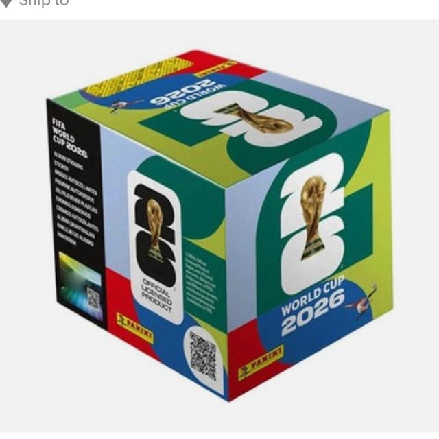 FIFA World Cup 2026 Panini Collection Box of 50 Packs 350 Stickers