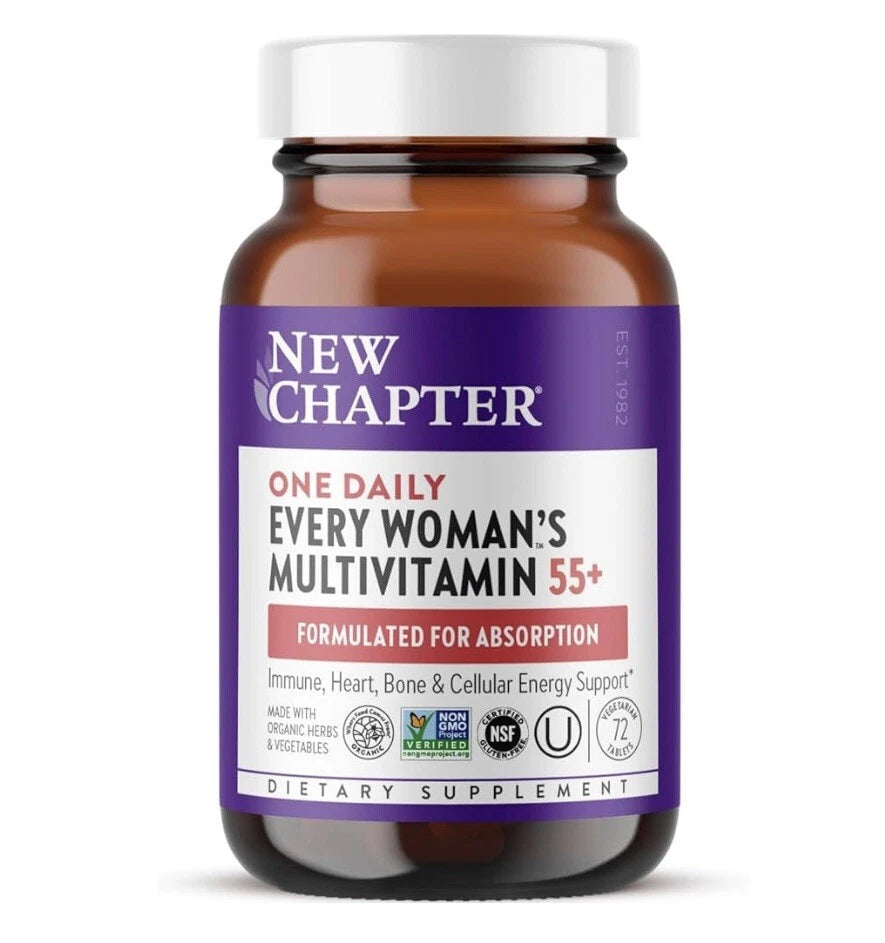 New Chapter Every Woman’s One Daily 55+ Multivitamin Tablets – 48 Count – Exp. 03/27
