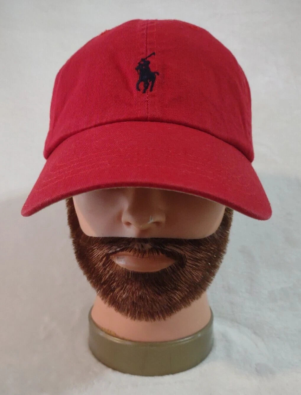 Polo Ralph Lauren Red Ball Cap Hat | Embroidered Logo