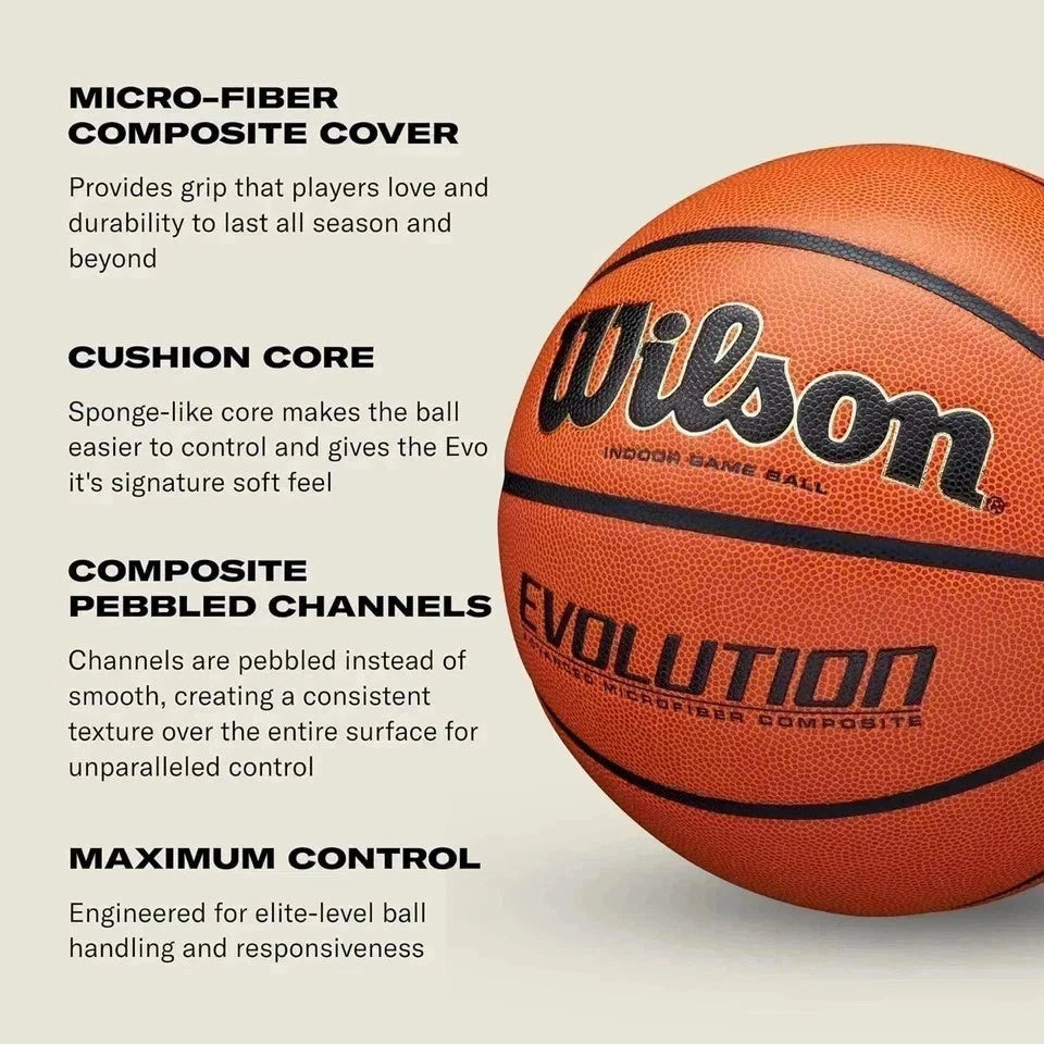 Wilson Evolution Basketball 29.5" Official Size Indoor Game Ball